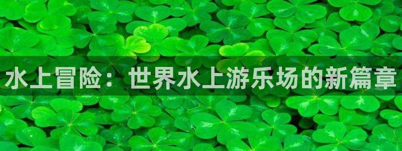 蓝图娱乐平台主管：水上冒险：世界水上游乐场的新篇章
